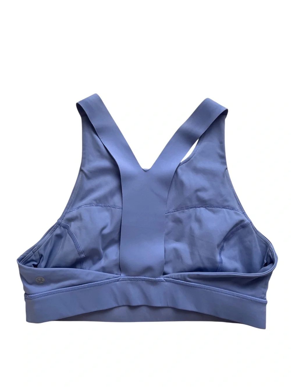 Lululemon Womens Fast & Free Sports Bra Hydrangea Blue Running Yoga Workout 10